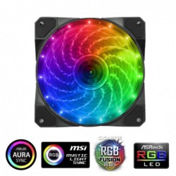 Ventola Gamemax 12RAINBOW-M 1100Rpm 16 Led Rgb Rainbow 120x120x25mm 3Pin + Addressable 5V 3Pin