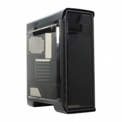 Case Atx GameMax Middle Tower Elysium Black 0.6MM SPCC 3*USB3.0/2.0 2*Fan 15 Led Blu 1*Fan Control Side Full Plexiglass