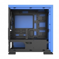 Case Micro Atx GameMax Mini Tower Expedition Blue 0.6mm SPCC 3*Usb3.0/2.0 1*Fan 15 Led Blu Pannello Laterale Full Plexiglass