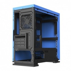 Case Micro Atx GameMax Mini Tower Expedition Blue 0.6mm SPCC 3*Usb3.0/2.0 1*Fan 15 Led Blu Pannello Laterale Full Plexiglass