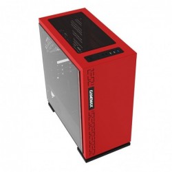 Case Micro Atx GameMax Mini Tower Expedition Red 0.6mm SPCC 3*Usb3.0/2.0 1*Fan 15 Led Red Pannello Laterale Full Plexiglass