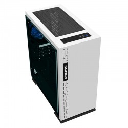 Case Micro Atx GameMax Mini Tower Expedition White 0.6mm SPCC 3*Usb3.0/2.0 1*Fan 15 Led Blu Pannello Laterale Full Plexiglass