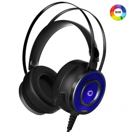 Cuffie Gamemax G200 Pro Gaming Headset & Microfono Con Illuminazione RGB (7 Colori) 2*3.5mm