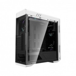 Case Atx GameMax G510 White 0.5MM SPCC 3*USB3.0/2.0 4*Fan Dual Halo Slim Rainbow Side Full Plexi