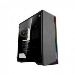 Case Atx GameMax G517 Shine 0.5MM SPCC 3*USB3.0/2.0 1*Fan Dual Halo Slim Rainbow 1*Strip Led Rainbow Side Glass