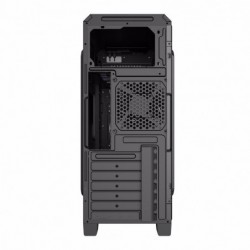 Case Atx GameMax Middle Tower G561 Black 0.5MM SPCC 3*USB3.0/2.0 3*Fan 15 LED Blu Ring Side Half Plexiglass