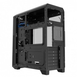 Case Atx GameMax G562 Matrix 0.5MM SPCC 3*USB3.0/2.0 1*Fan 32 LED Blu & Frontale con 75 LED Rainbow Side Plexiglass