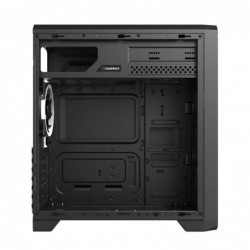 Case Atx GameMax Middle Tower G563 Black 0.5MM SPCC 3*USB3.0/2.0 3*Fan 15 LED Blu Halo Side Half Plexiglass