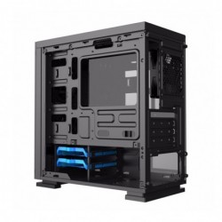 Case Micro-Atx GameMax H605-TB Black 0.6mm SPCC 3*Usb3.0/2.0 3*Fan RGB Sync 12V 4Pin Front & Side Glass