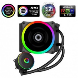 Dissipatore a Liquido Gamemax Iceberg 120 Rainbow Rgb Support Cpu Intel Amd Am4 1*Fan 120mm PWM Sync