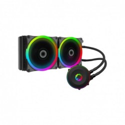 Dissipatore a Liquido Gamemax Iceberg 240 Rainbow Rgb Support Cpu Intel Amd Am4 2*Fan 120mm PWM Sync