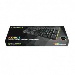 Tastiera Meccanica Multimediale Gaming Usb Gamemax KG801 Rgb Rainbow 104 Tasti Key Switch Blu Layout UK