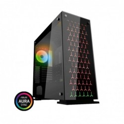 Case Atx Full Tower GameMax M910 OnyxII Black 0.7MM SPCC 4*USB3.0/2.0 4*Fan 21 Led RGB Rainbow Front & Dual Side Glass