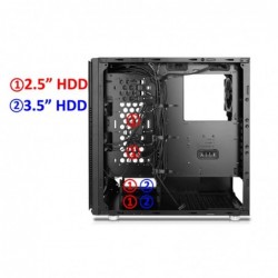 Case Atx Full Tower GameMax Vanguard VR Black 0.8MM SPCC 4*USB3.0/2.0 3*Fan RGB Halo Pannello Laterale Full Plexiglass