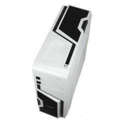 Case Atx Vultech Oblivion GS-0585B Rev2.2 Bianco 0.6MM SPCC 4*USB3.0/2.0 1*Fan Blu 1*Card Reader Side Full Plexiglass