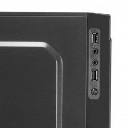 Case Micro Atx Vultech GS-3492 1xUsb 3.0 e 2xUsb 2.0 Card Reader Black con Alimentatore 500W