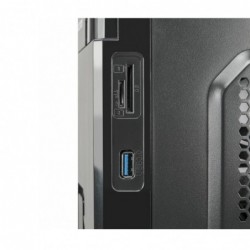 Case Micro Atx Vultech GS-3492 REV2.3 Black 0.5MM SPCC 3*USB2.0/3.0 1*Fan 8cm Card Reader e Alimentatore 250W