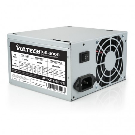 Alimentatore Vultech GS-500B 500w Con Ventola 8cm 2x Sata 2x Ide Bulk