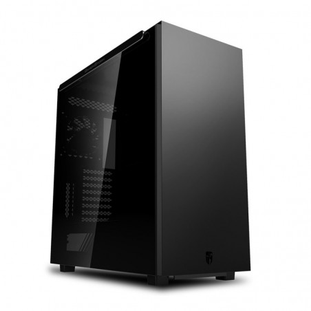 Case Atx Deepcool Full Tower Macube 550 Black 0.8mm SGCC 2*Usb 3.0 1*Fan 120mm Side Glass Magnetico