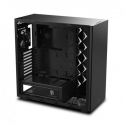 Case Atx Deepcool Full Tower Macube 550 Black 0.8mm SGCC 2*Usb 3.0 1*Fan 120mm Side Glass Magnetico