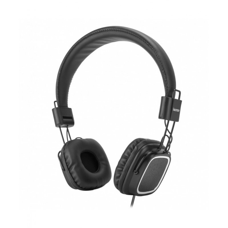 Cuffie Headphones Vultech HD-08N Nere Con Microfono e Regolatore Volume Black