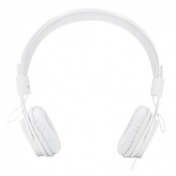 Cuffie Headphones Vultech HD-08W Bianche Con Microfono e Regolatore Volume White