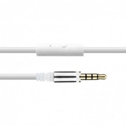 Cuffie Headphones Vultech HD-08W Bianche Con Microfono e Regolatore Volume White