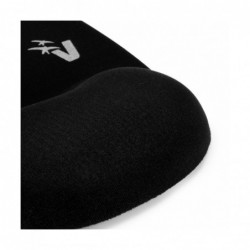 Tappetino Ergonomico Per Mouse Vultech MP-02N Nero Con Gel