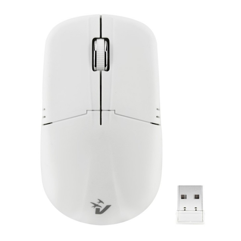 Mouse Ottico Wireless Vultech MW-02W 1000 DPI 2.4 GHz Bianco