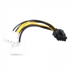 Cavo Alimentazione Adattatore Vultech SC10963 2 Molex To PCI-E 8Pin