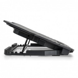 Supporto Per Notebook Gaming Fino a 15.6" Vultech SN-05 Con 4 Ventole 7Cm e 1 Ventola 14cm Porte Usb LCD