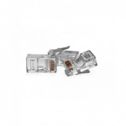 Net - Vultech Plug Rj45 Connettori Trasparenti conf. 50pz