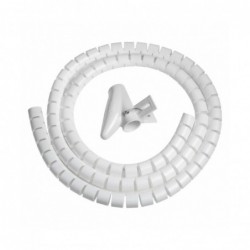 Copri Cavo Spirale 1.5 Metri Flessibile White Copri & Raggruppa Cavi Vultech SN21505