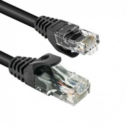 Cavo di Rete Ethernet Vultech UTP TAAU002-UTP-BK Categoria 6 24AWG 25 Cm Nero