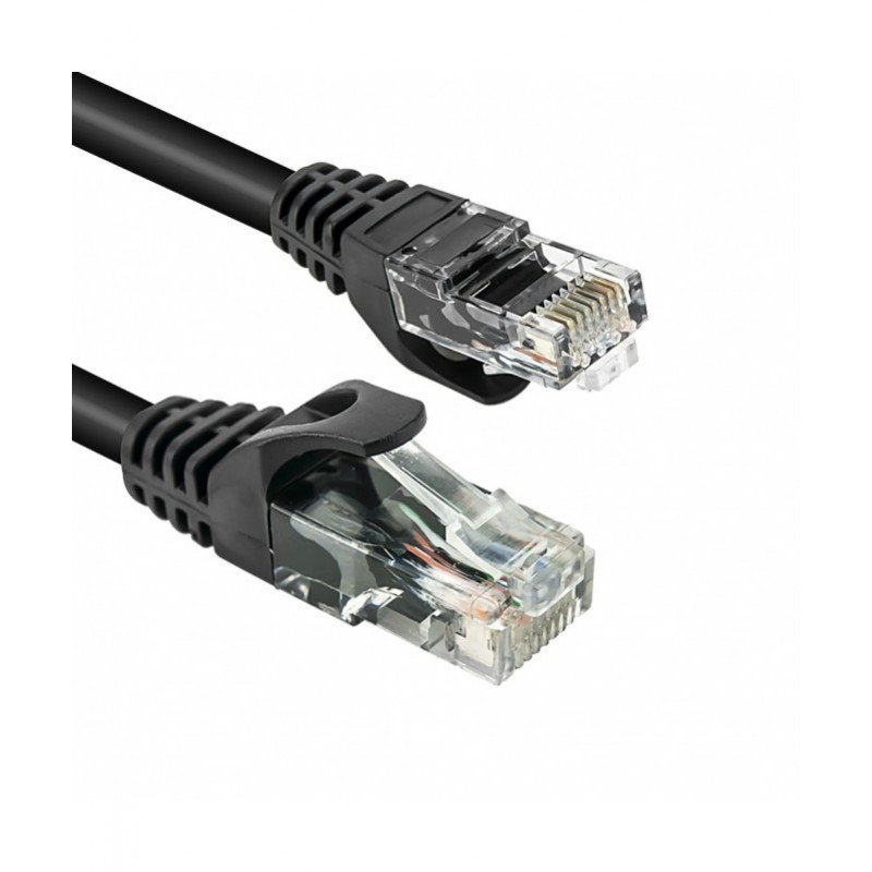 Cavo di Rete Ethernet Vultech UTP TAAU005-UTP-BK Categoria 6 24AWG 50 Cm Nero