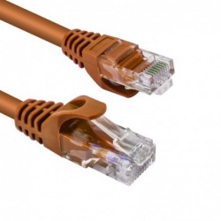 Cavo di Rete Ethernet Vultech UTP TAAU005-UTP-BK Categoria 6 24AWG 50 Cm Arancio