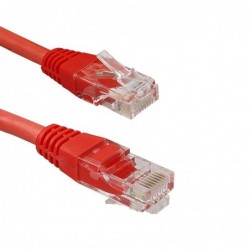 Cavo Di Rete UTP Vultech RJ45 Prolunga 25 Cm Cat.6 Red