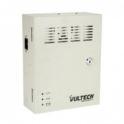 Box Alimentatore Stabilizzato Centralizzato Vultech VS-CS1209-10A-BK 9 Uscite 10A Funzione Backup