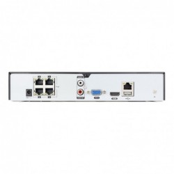 NVR 4 Canali Ultra-HD POE Vultech VS-NVR7504-POE-UHD Fino A 8Mpx H.265 HDMI P2P CLOUD 1 HD 4K